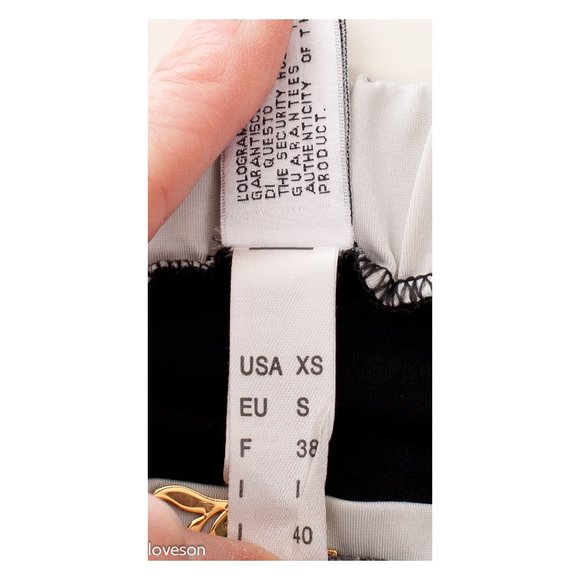 SOLD! JOHN GALLIANO Black Pleated Strapless Top - Picture 9 of 9